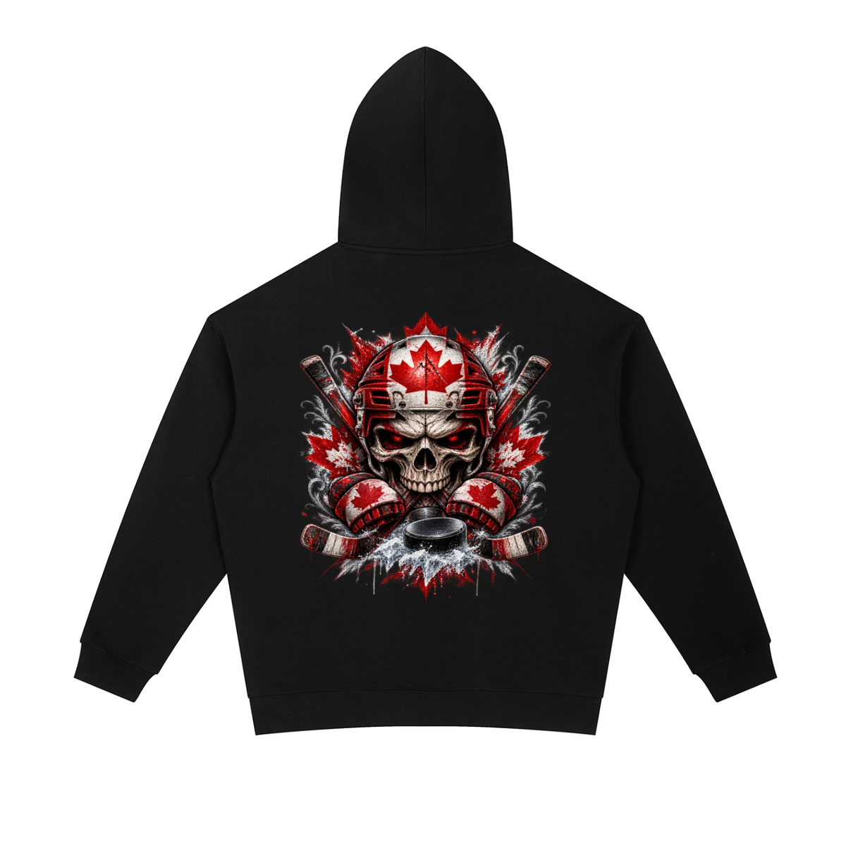 American Hockey Skull | Premium Heavyweight Graphic Hoodie