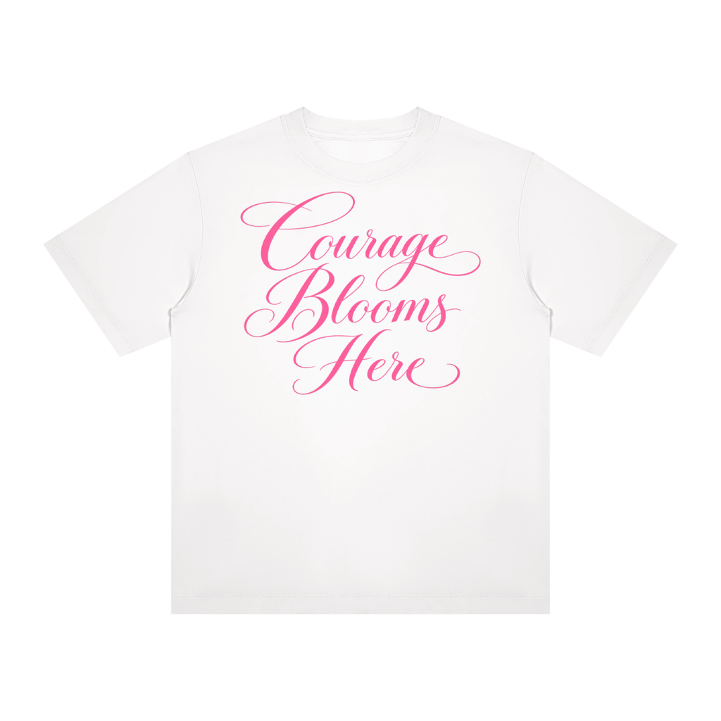 couragebloomshere,cancerawareness,survivorgift,rosetshirt,cancergift,empowermenttee
