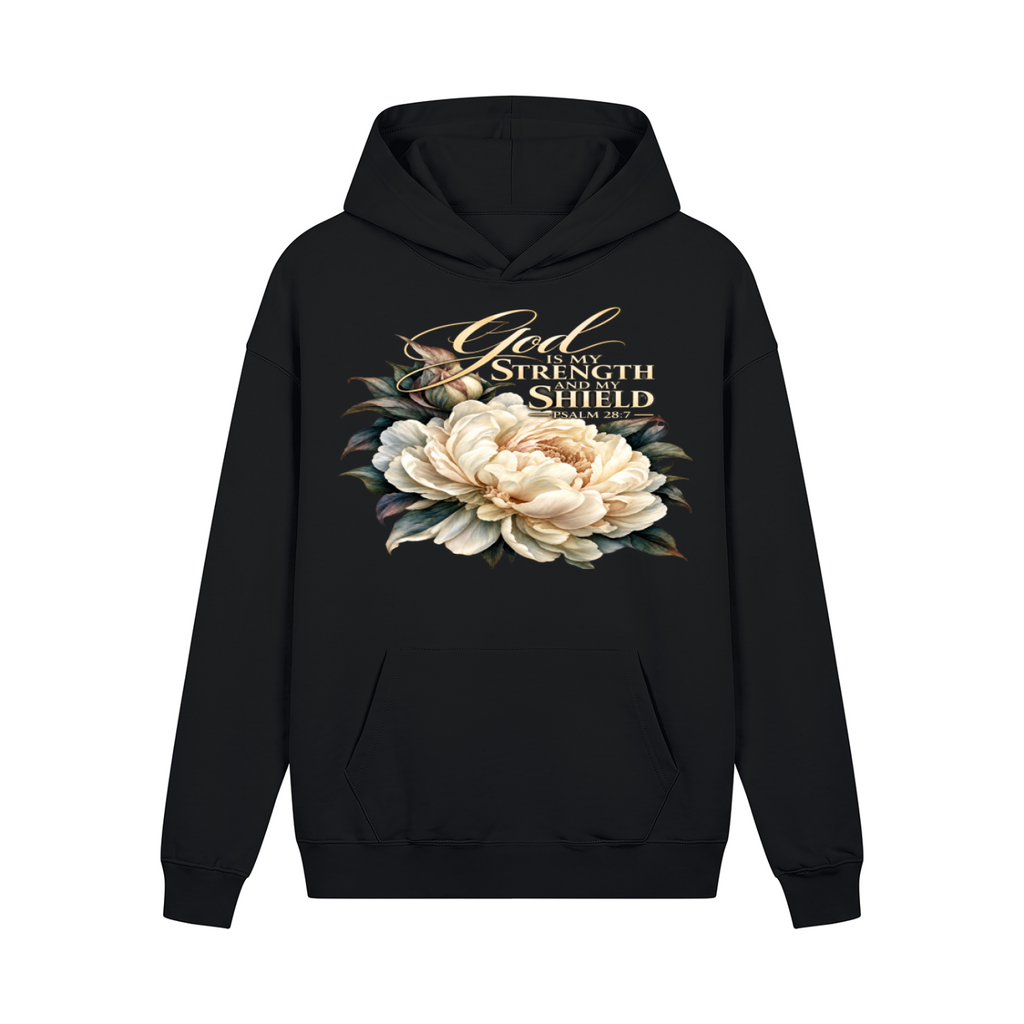 God Is My Strength and My Shield | Heavyweight Faith Hoodie