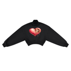 A Little Stitch of Love | Whimsical Heart Cropped Sweatshirt