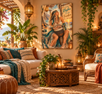 Feel the Rhythm, Live the Freedom | Boho Canvas Art
