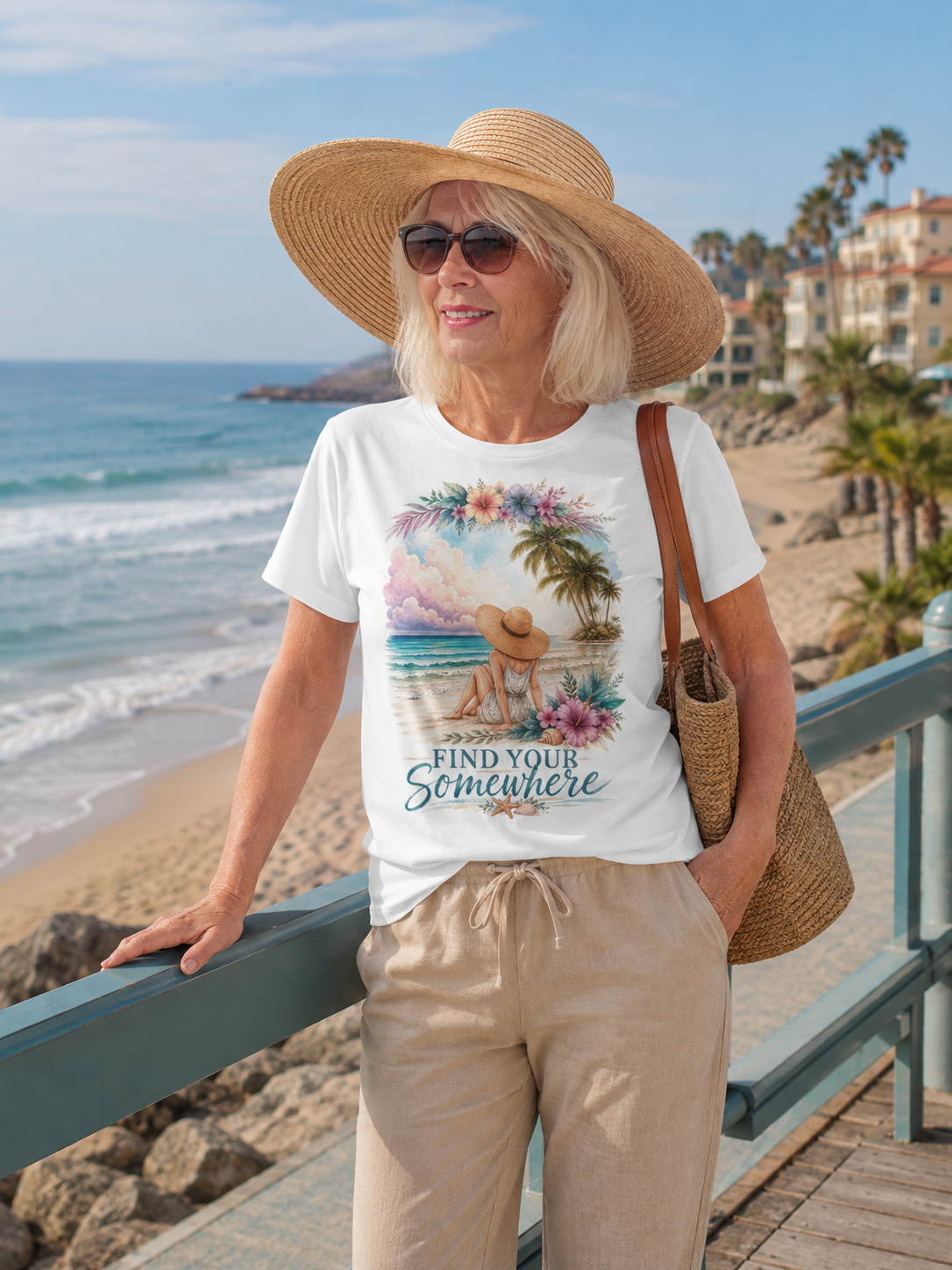 Relaxed - Tropical Beach Sunset Tee