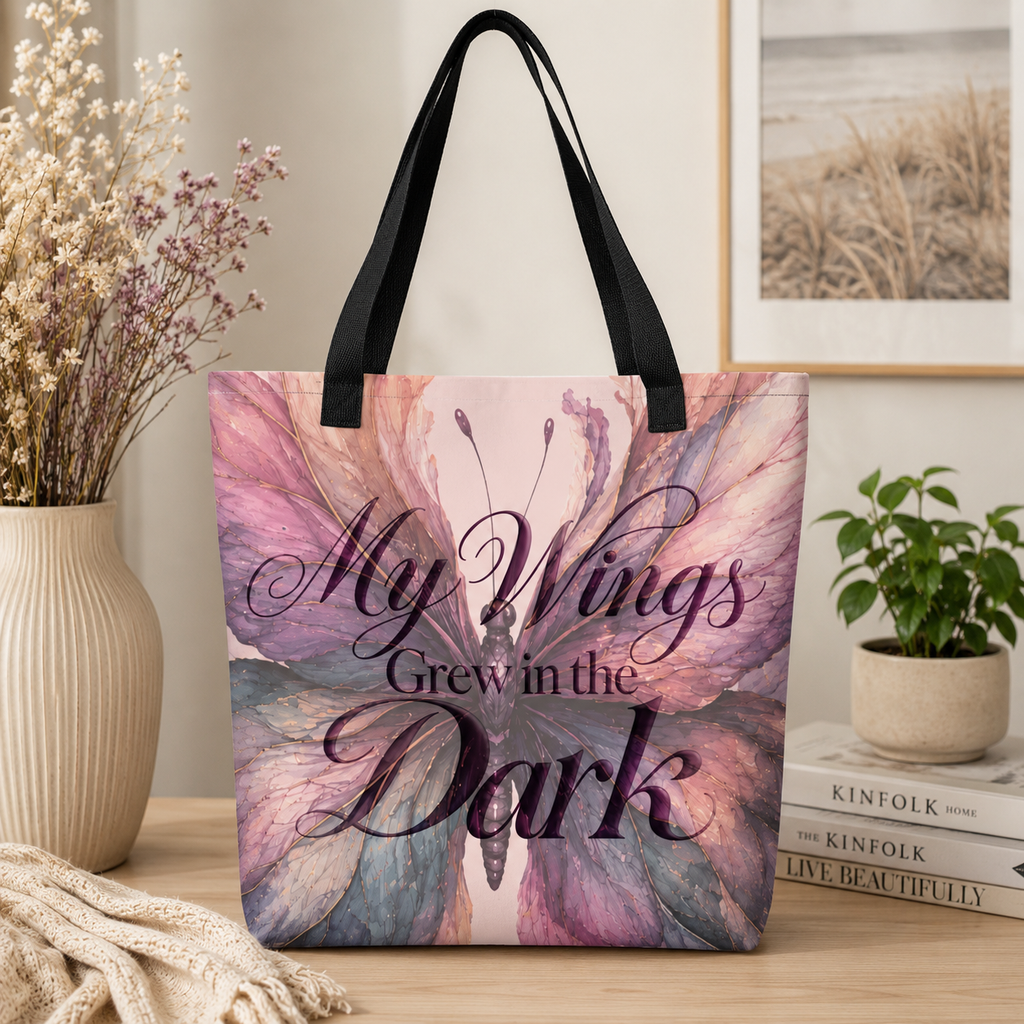 My Wings Grew - My All Over Print Large Tote