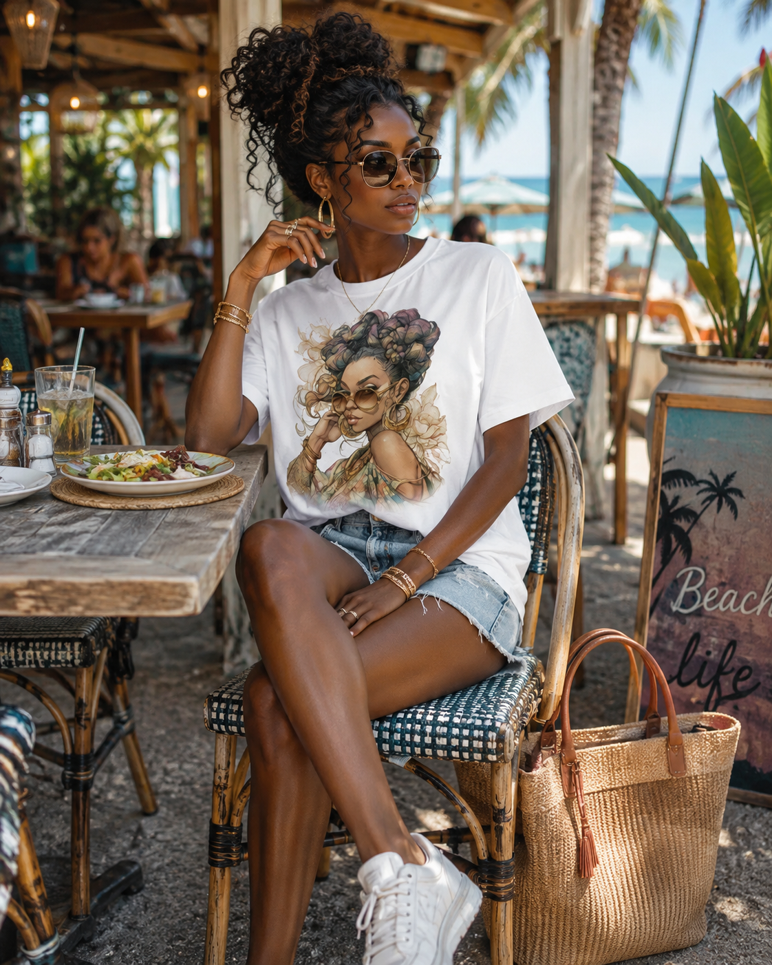 Courage in Bloom - Heavyweight T-shirt