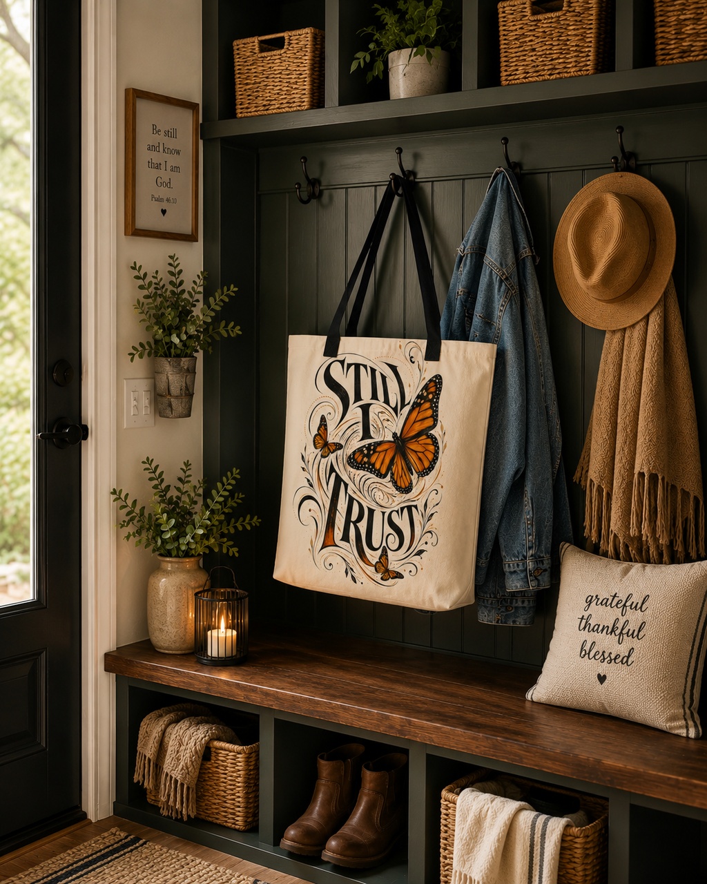 Still I Trust-All-Over Print Large Tote Bag