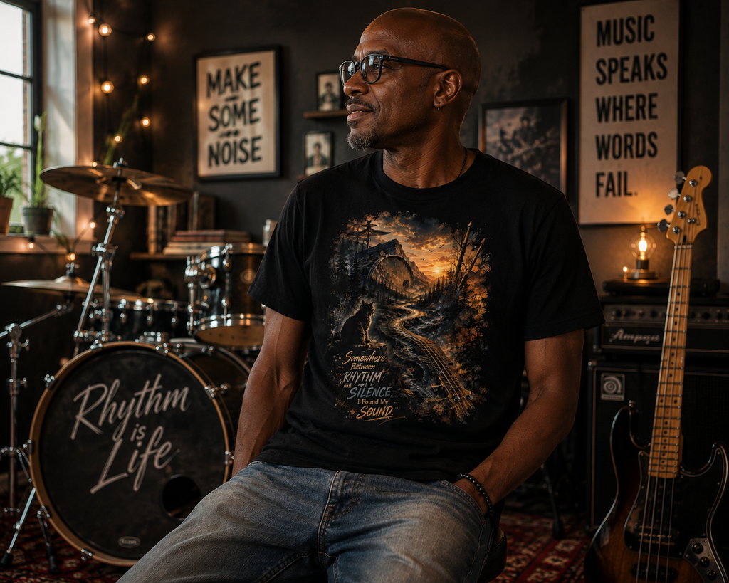 Mystic Nature  Somewhere between Rhythm And Silence-Graphic Tee