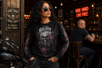 Ride Fast Die Last Gothic Skull - Oversized cotton sweatshirt