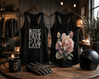 The Rid Fast Die Last -Women’s fitted racerback tank top