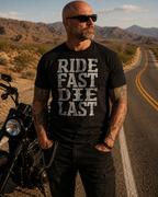 Ride Fast Stacked - Front Print Tee