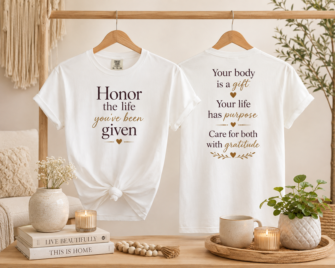 Honor the life  Heavyweight T-shirt