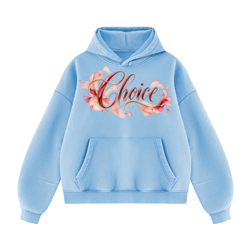 Choice | In Every Moment Vintage Wash Angel Wings Hoodie