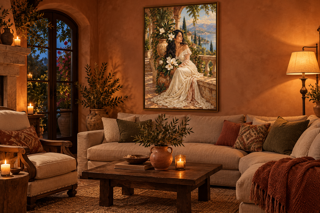 Magnolia Grace — Mexican Heritage Inspired Canvas Art