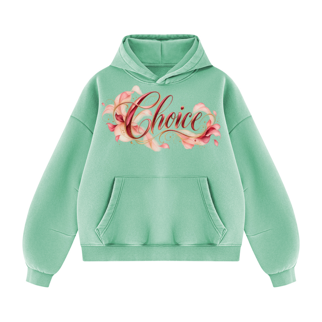 Choice | In Every Moment Vintage Wash Angel Wings Hoodie