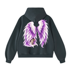 A Little Hello from Heaven | Whimsical Angel Wings Hoodie