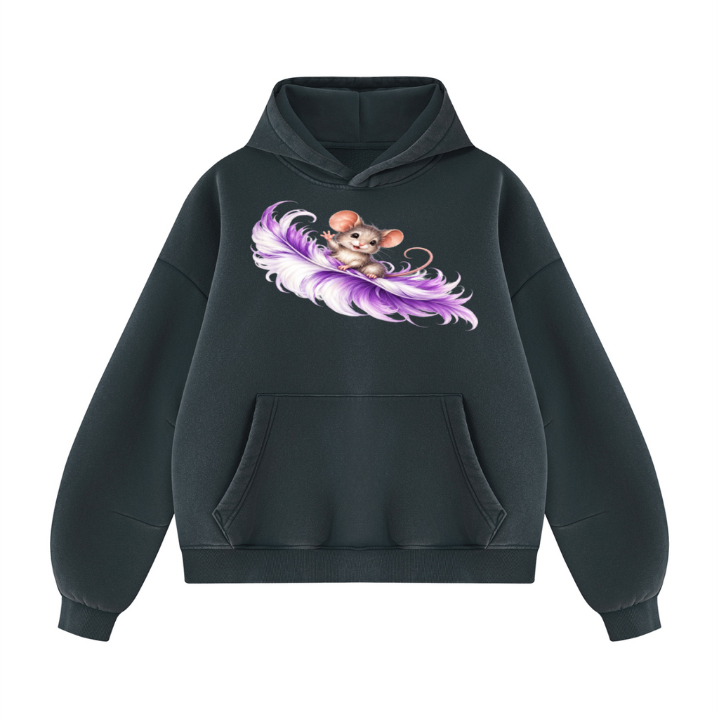 A Little Hello from Heaven | Whimsical Angel Wings Hoodie