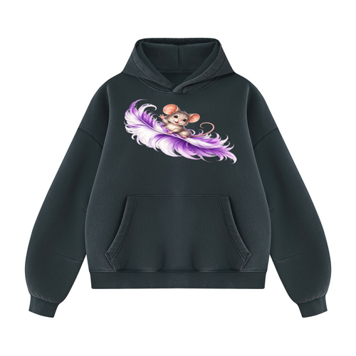 A Little Hello from Heaven | Whimsical Angel Wings Hoodie