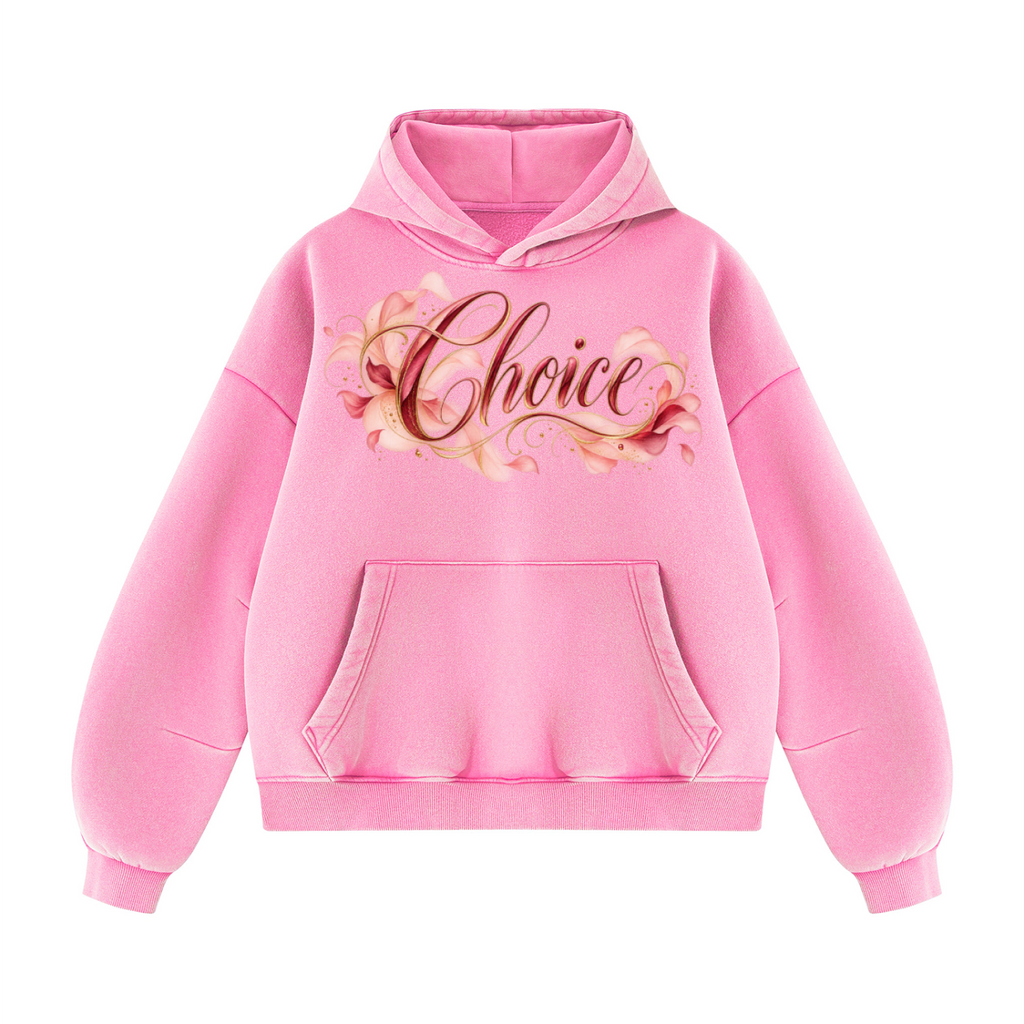 Choice | In Every Moment Vintage Wash Angel Wings Hoodie