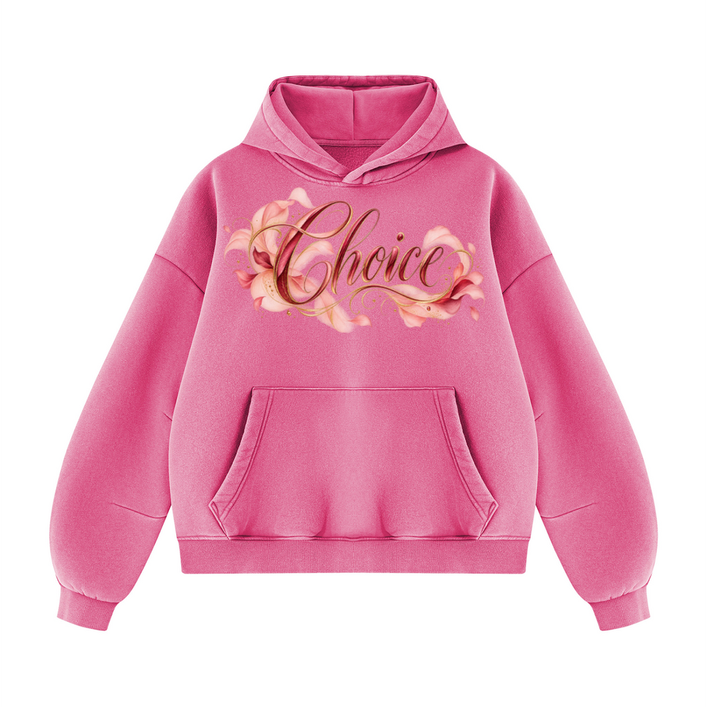 Choice | In Every Moment Vintage Wash Angel Wings Hoodie