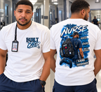Built to Care – Nurse Graphic T-Shirt