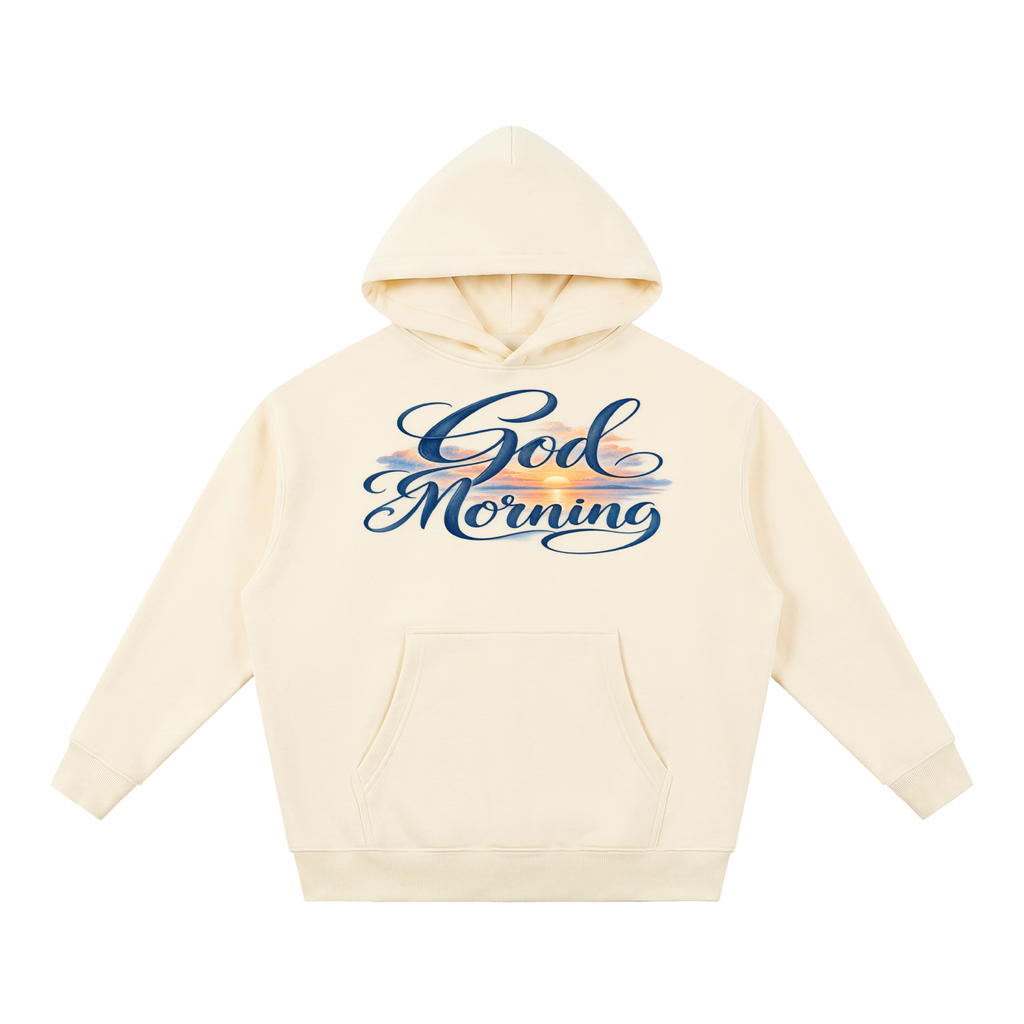 God Morning - 10 oz Boxy Fleece Hoodie