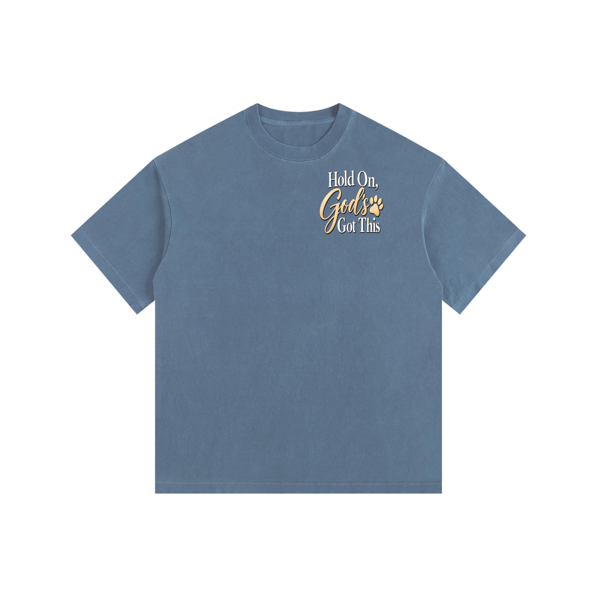 Hold On, God's Got This | Kitten Vintage Wash Oversized T-Shirt