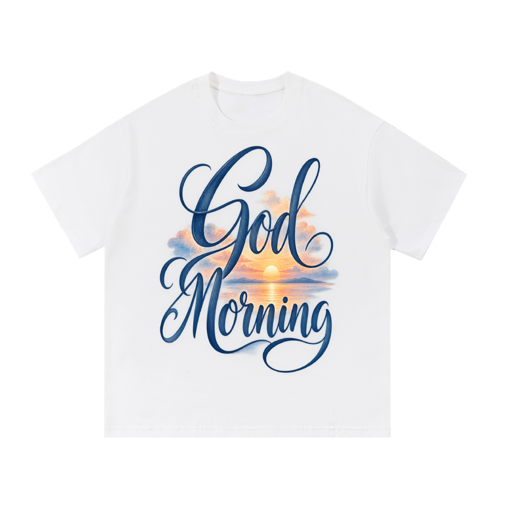 God Morning - Faith-Inspired Sunset T-Shirt