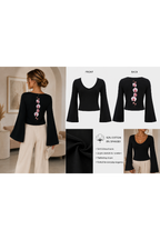 Orchid Bloom Bell -Sleeve Tee