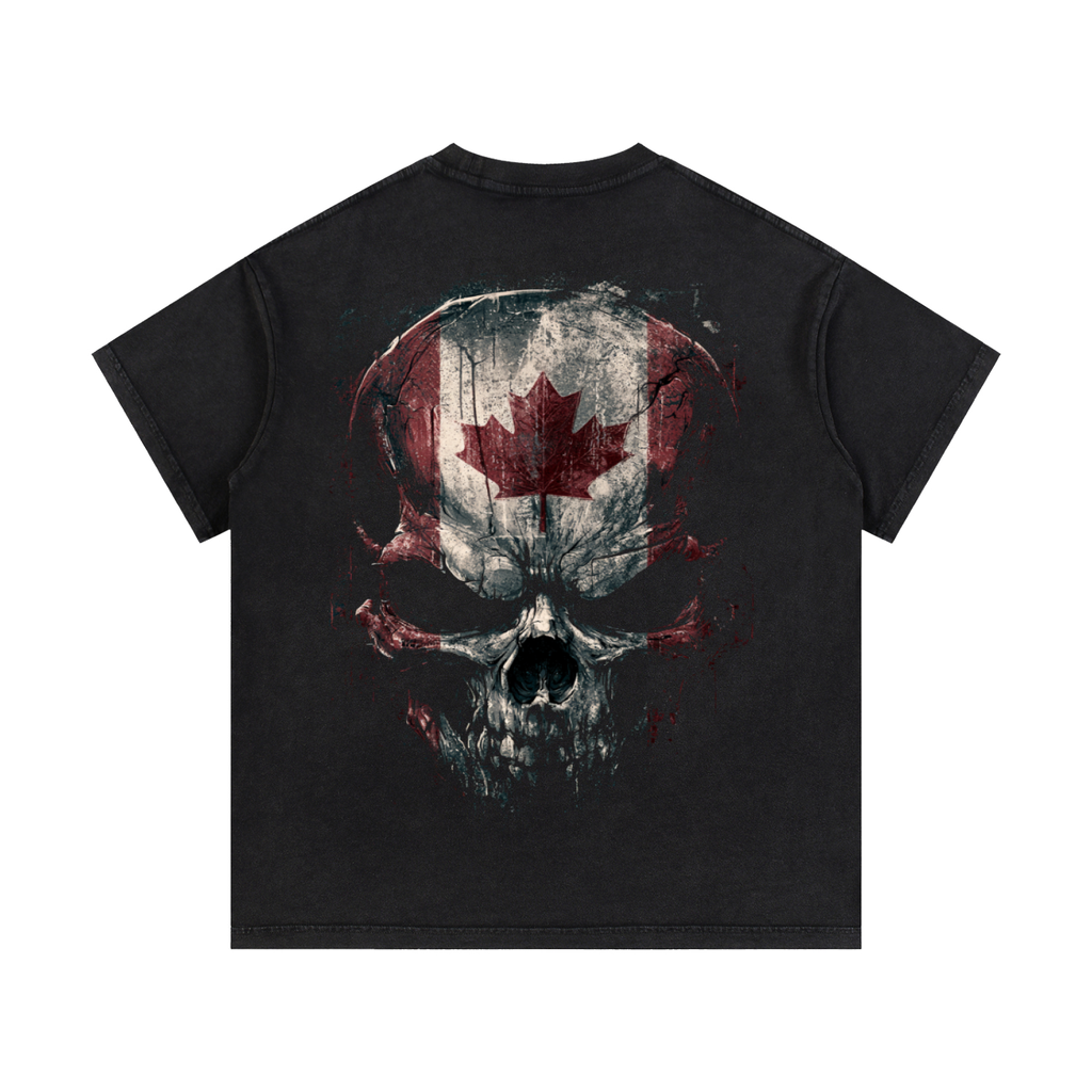 Canadian Skull - Vintage Wash Cotton Tee