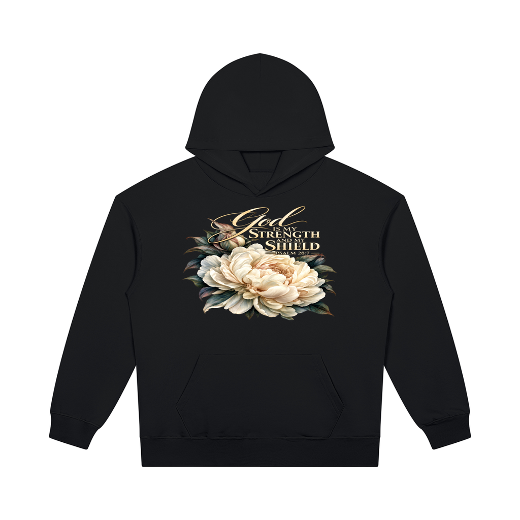 God Is My Strength and My Shield | Heavyweight Faith Hoodie