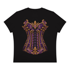 victoriancorsettshirt,illusiontee,statementtee,vintageinspiredtee,radiantgraceart