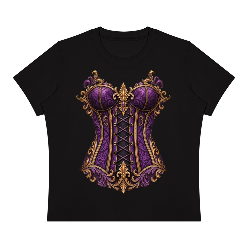 victoriancorsettshirt,illusiontee,statementtee,vintageinspiredtee,radiantgraceart